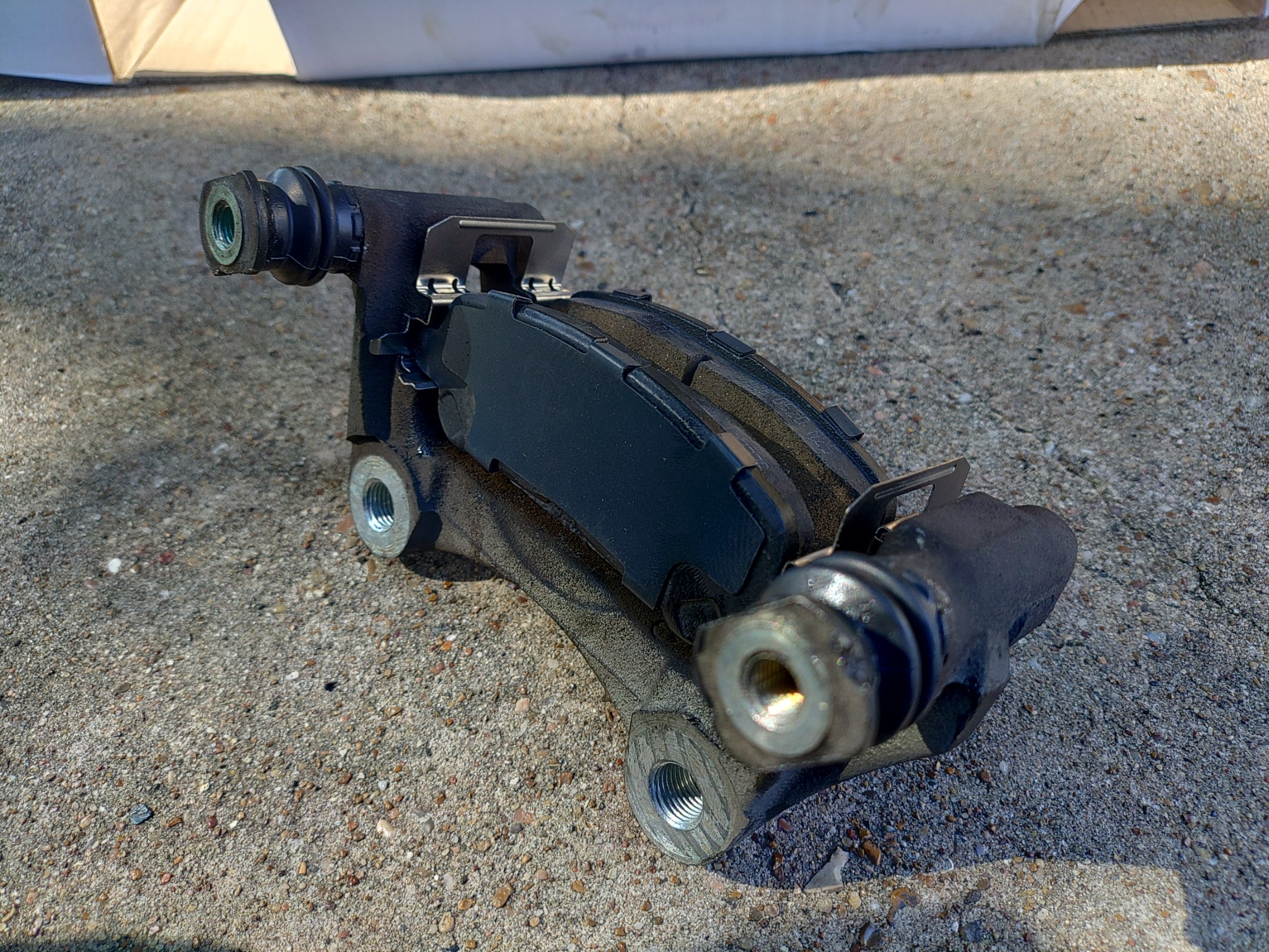 Brake pads and caliper hardware